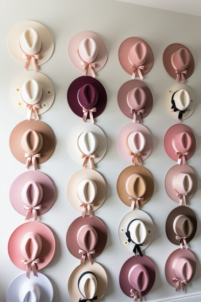 DIY Hanging Hat Wall