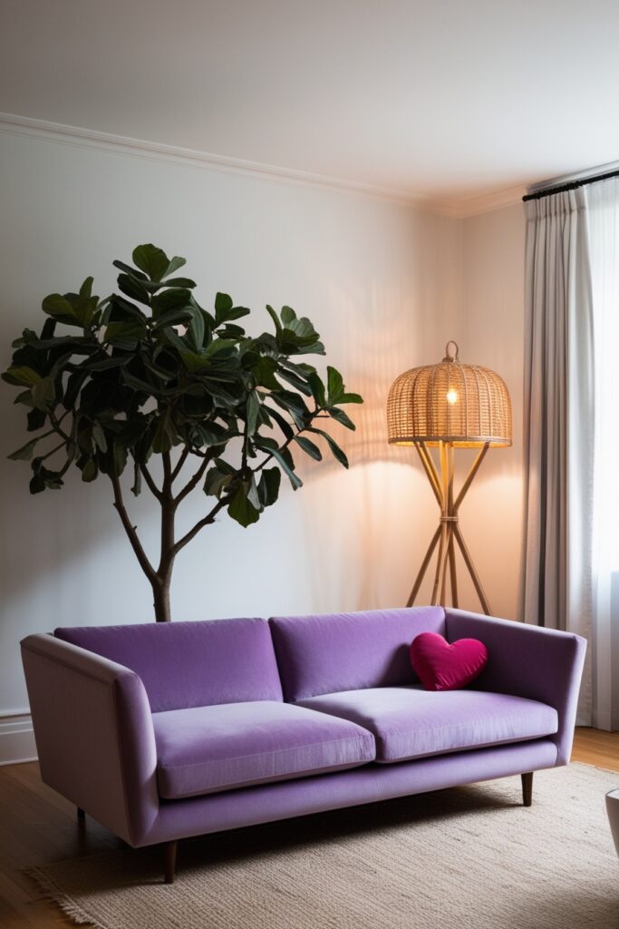Diagonal Sofa Layout