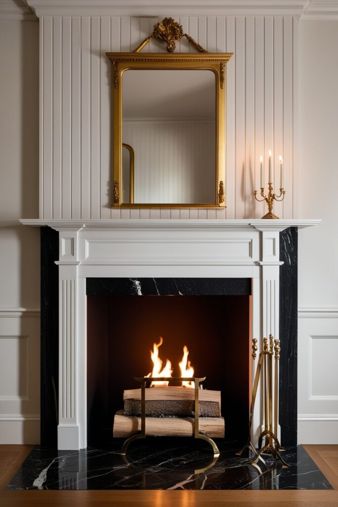 Fireplace with Mantel Decor