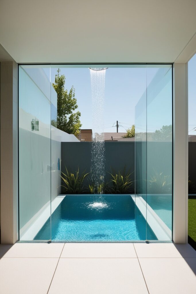Glass-Walled Pool