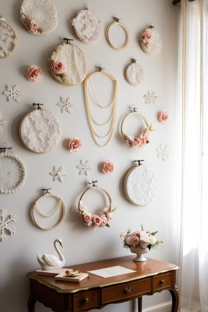 Lace Hoop Wall Hangings