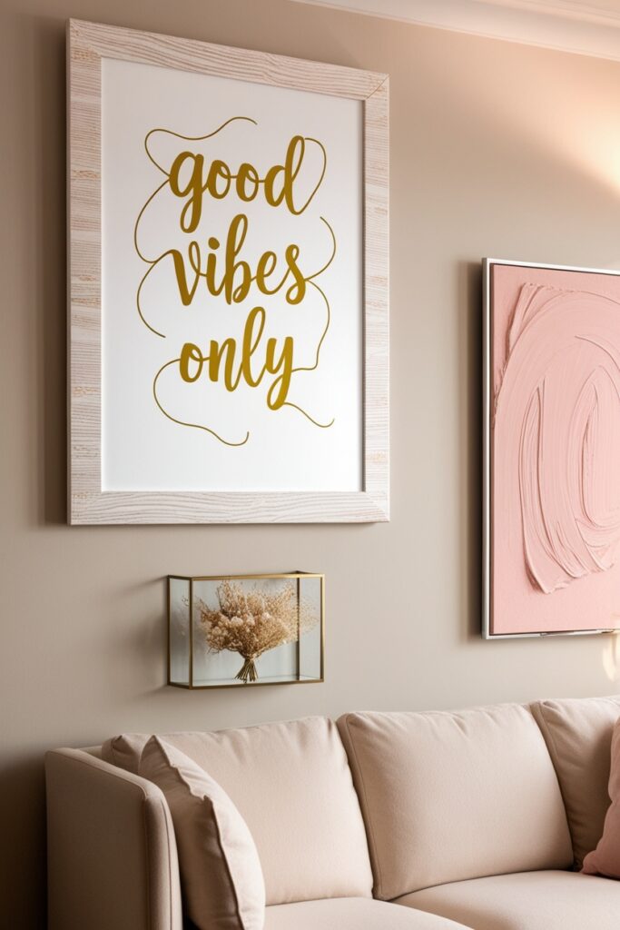 Mini Gallery Wall with Feminine Prints