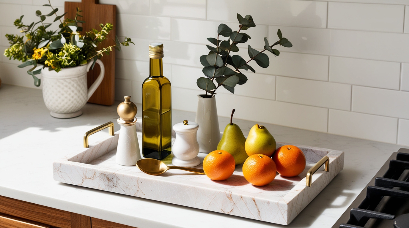 kitchen counter decor objects