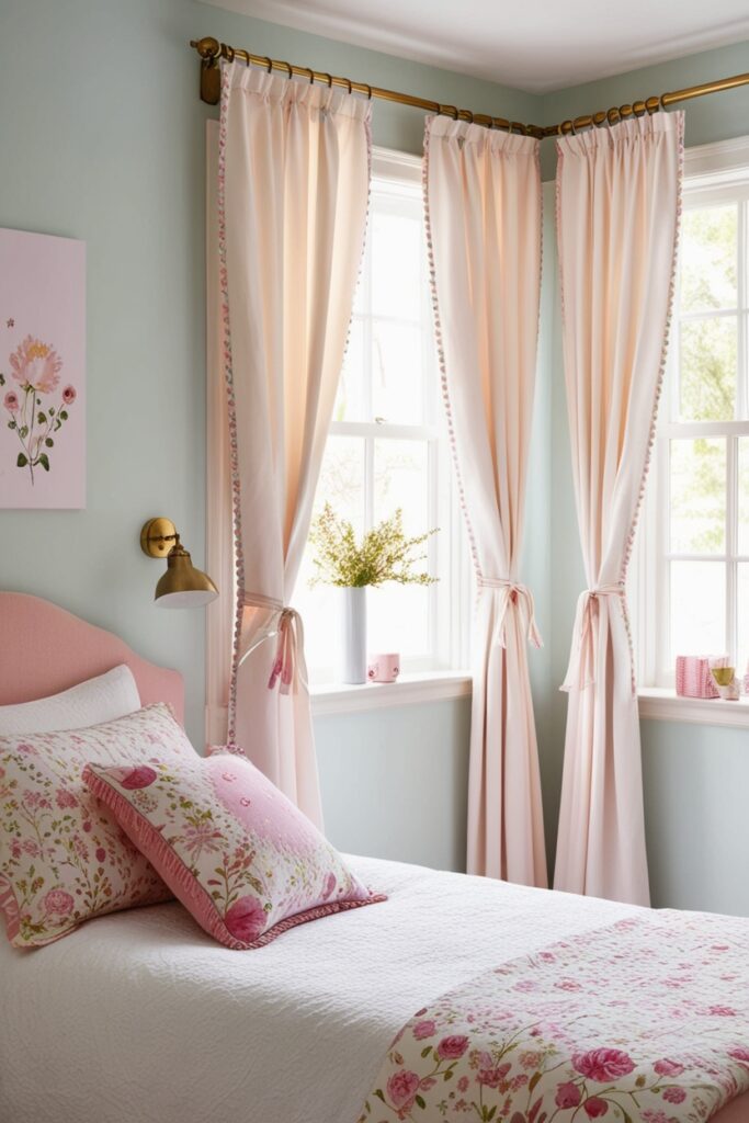 Tie-top curtains