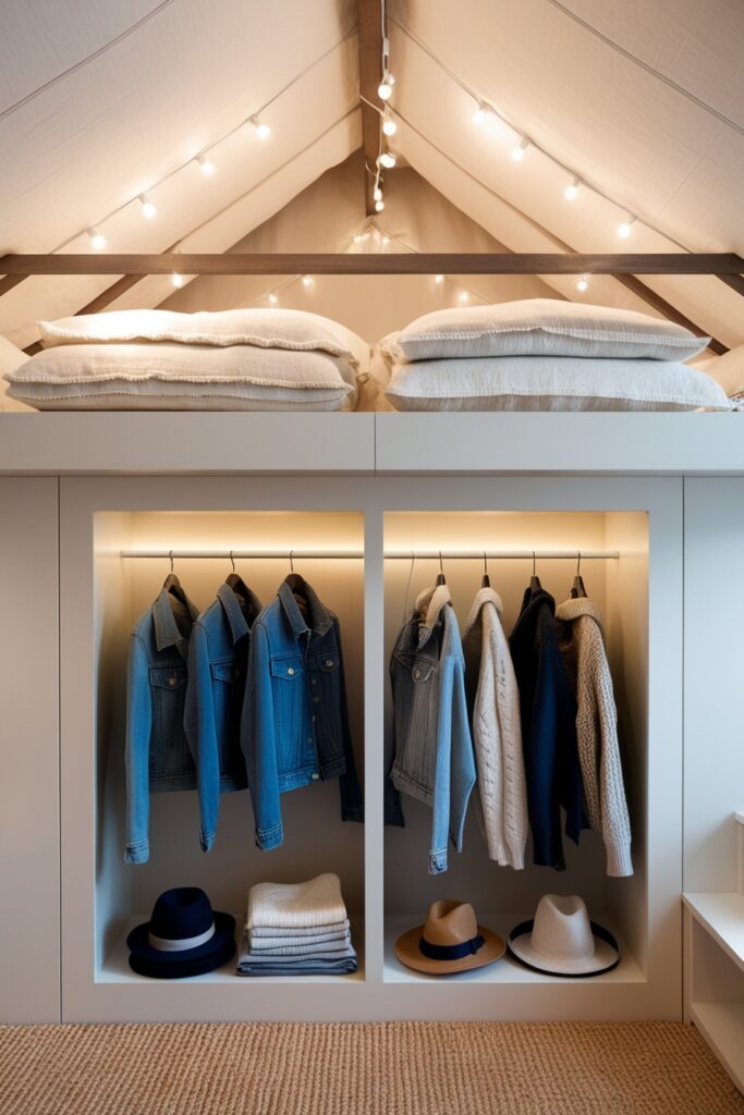 Under-the-Loft Closet