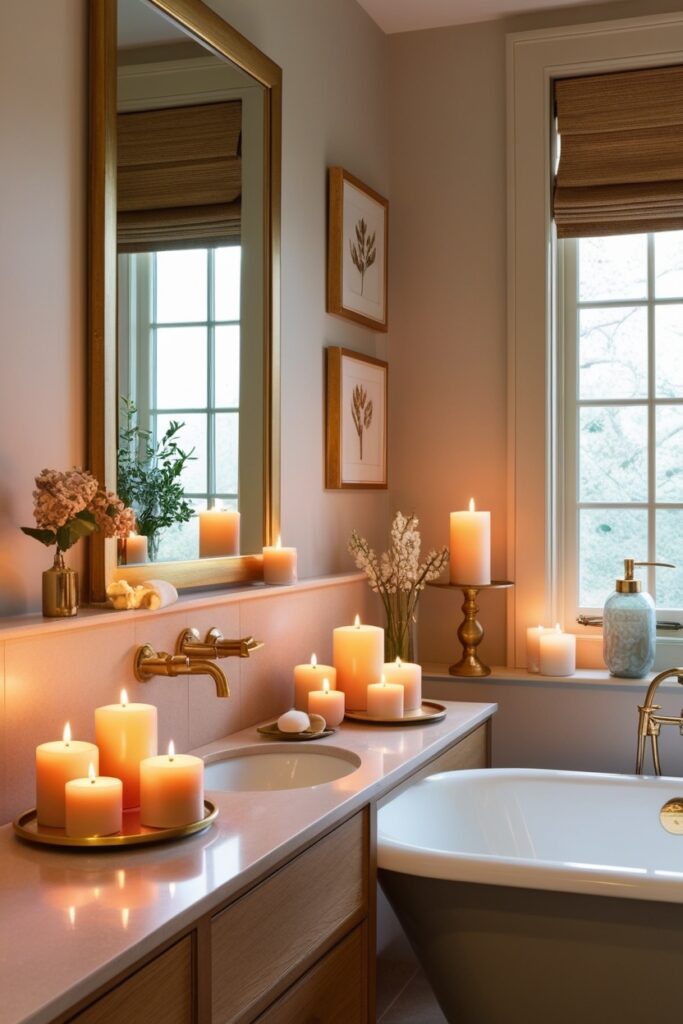 candles for ambient lighting