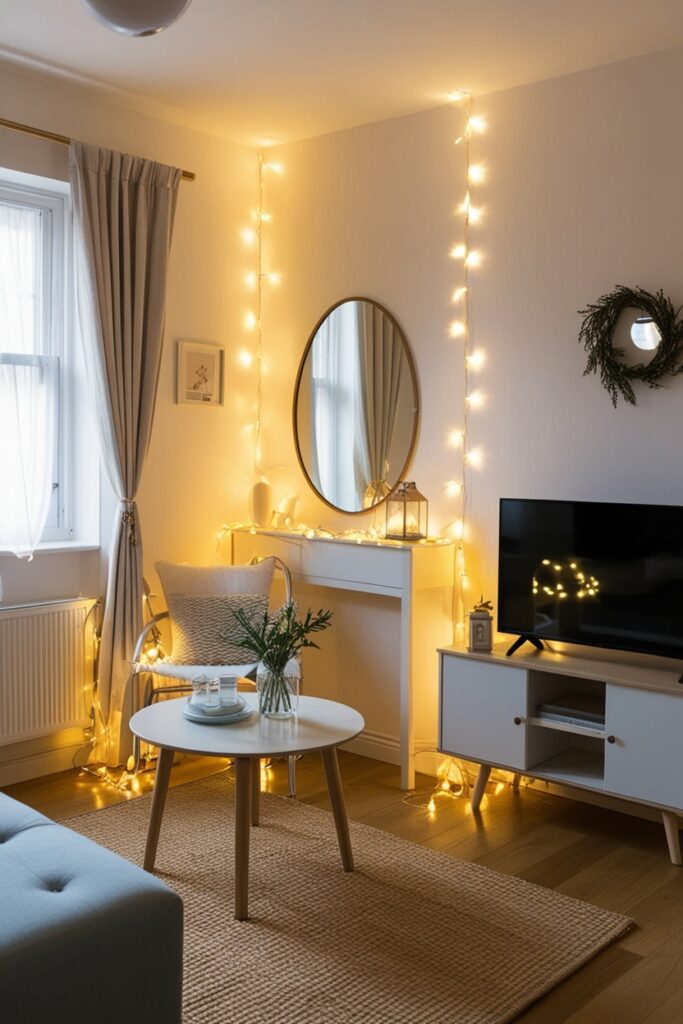 fairy lights or LED strips