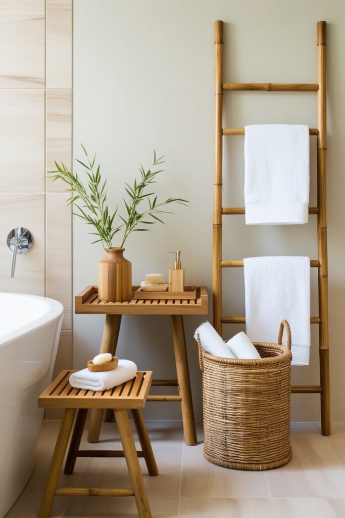 natural wood accents