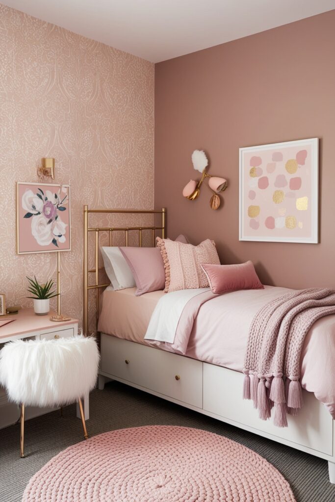 neutral and pastel blush color palette