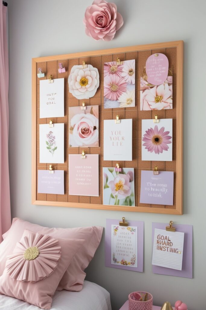 pastel vision board