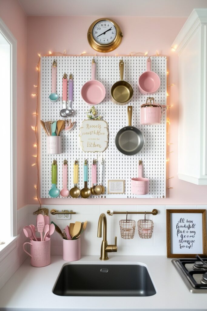 pegboard for vertical storage
