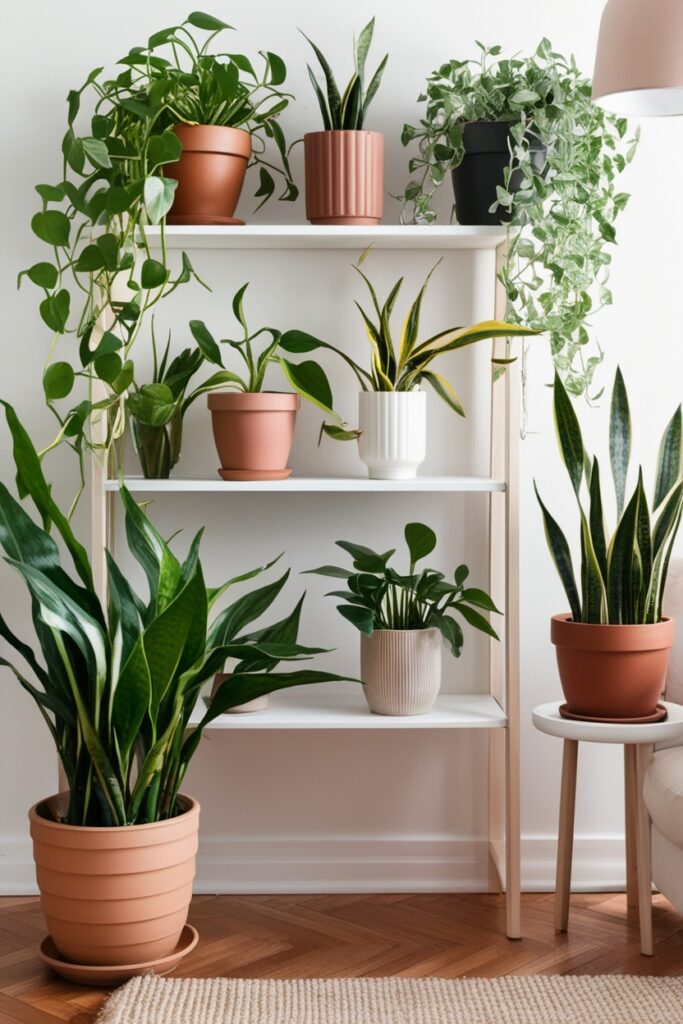 pothos or snake plant