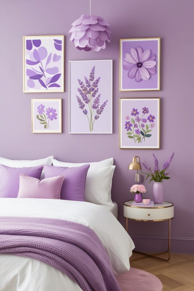 purple wall art