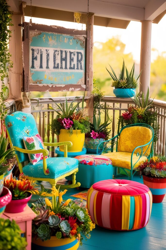 Funky signs and Vintage crates