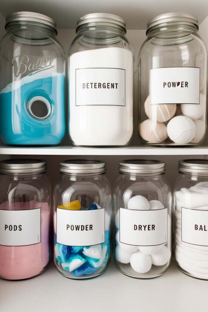 Glass Jars for Detergent