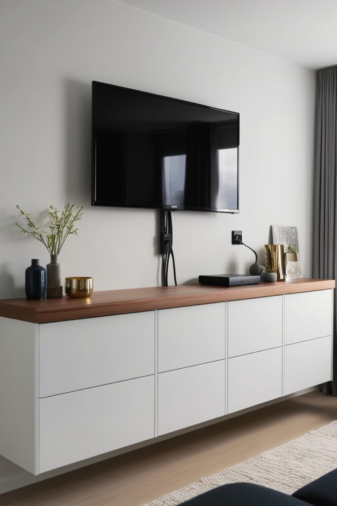 IKEA Cabinets as a Media Console