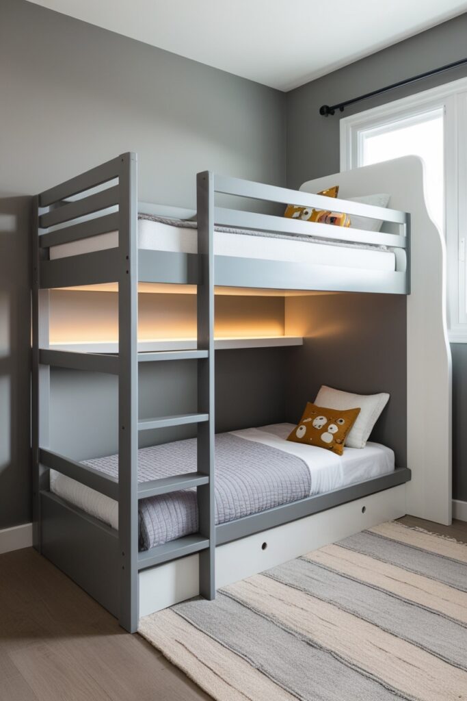 L-Shaped Bunk Bed