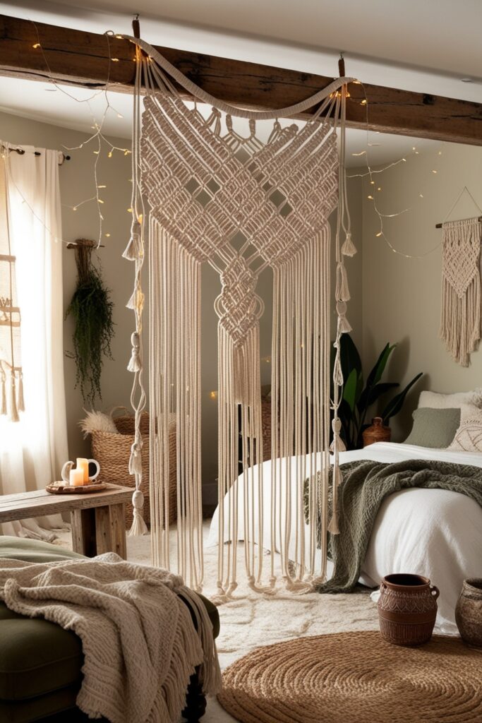 Macramé Hanging Divider