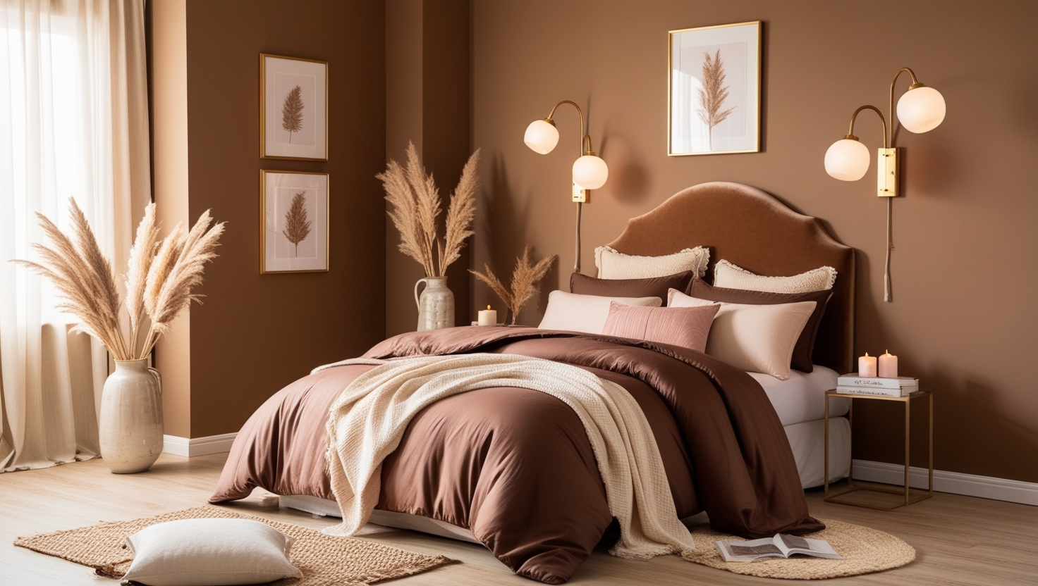 brown bedroom