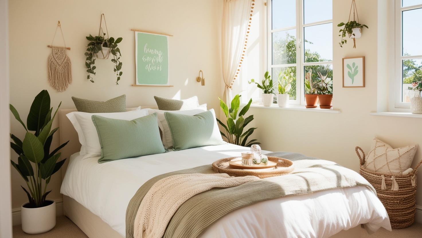 cream bedroom
