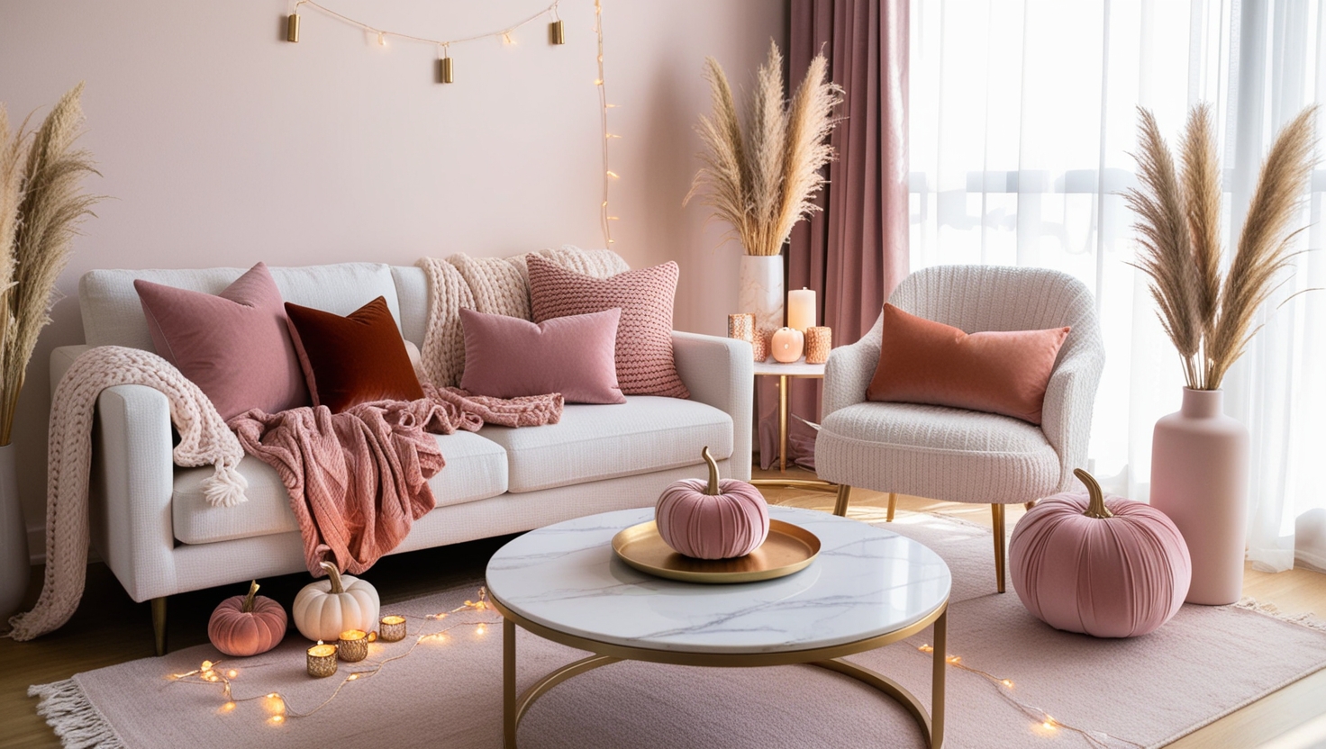 decorated home for fall season