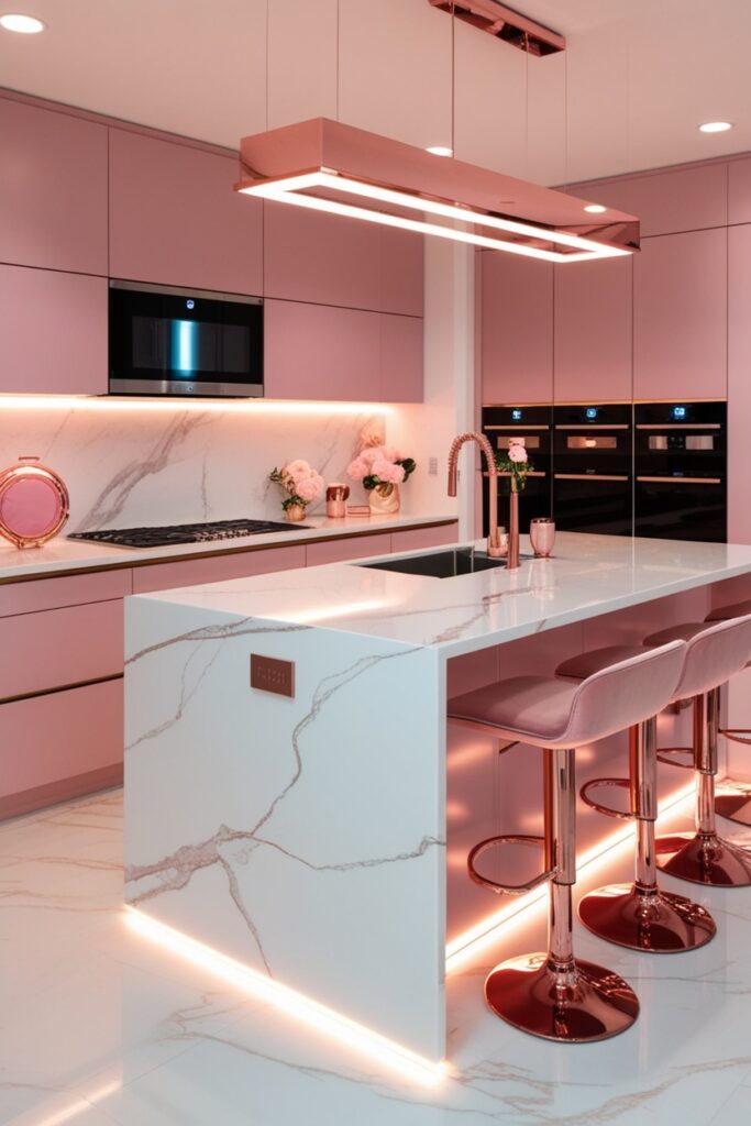 smart kitchen with high-tech appliances