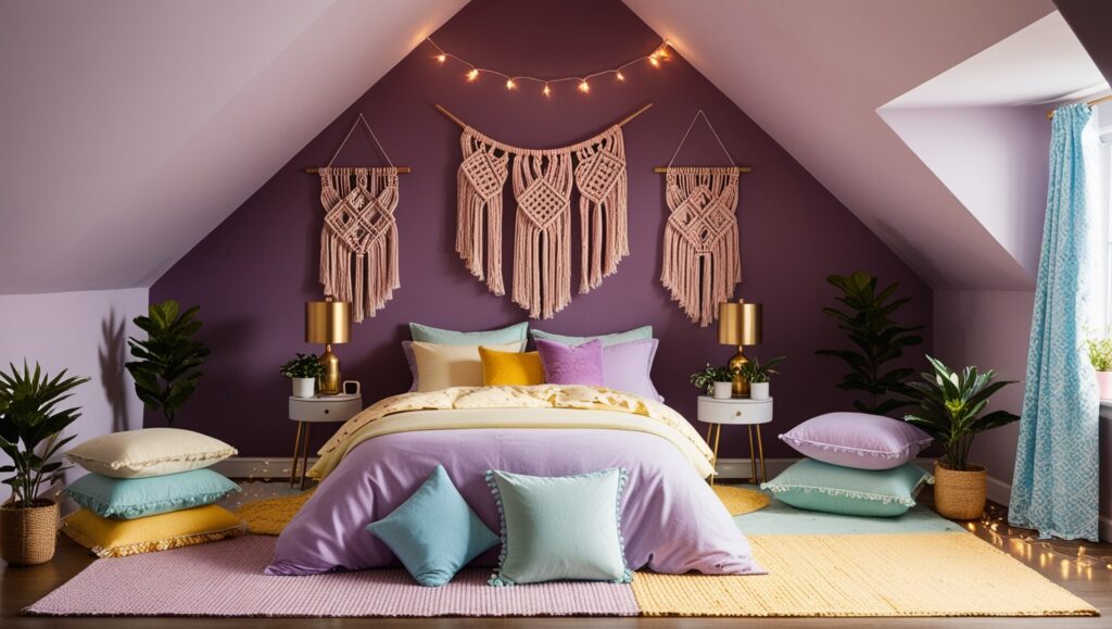 beautiful attic bedroom