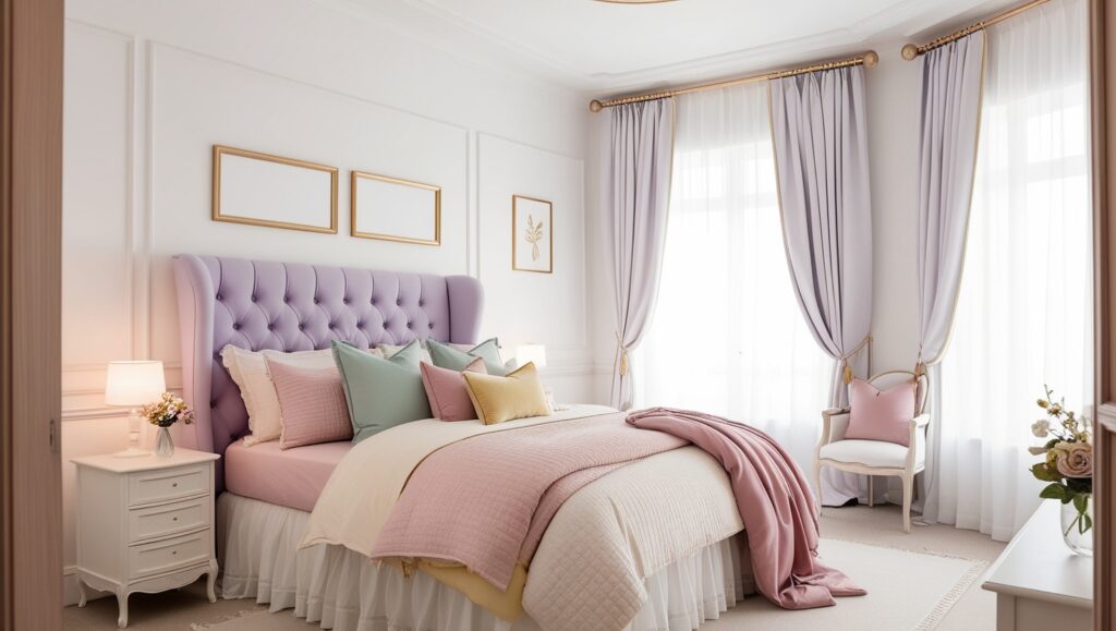 classical decorated bedroom