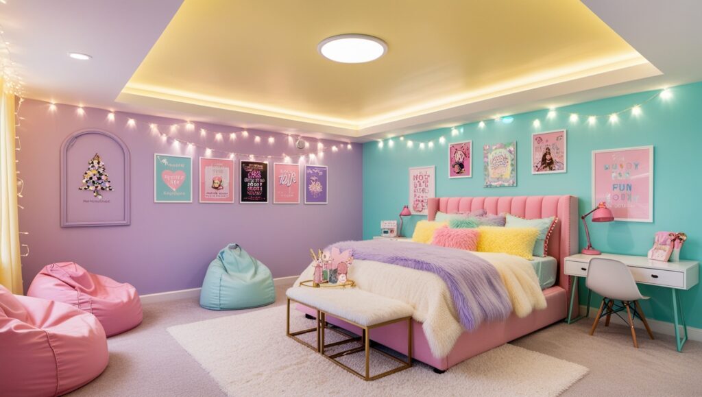decorated girls room
