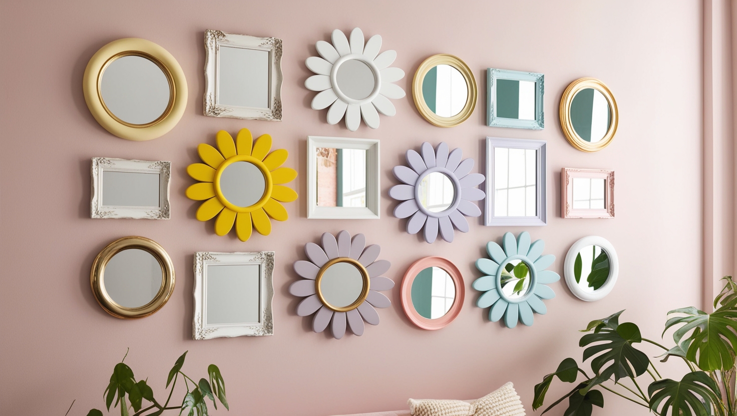 mirror decorated wall