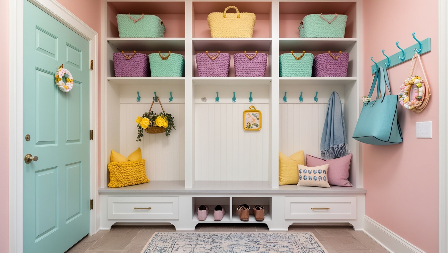 beautiful mud room