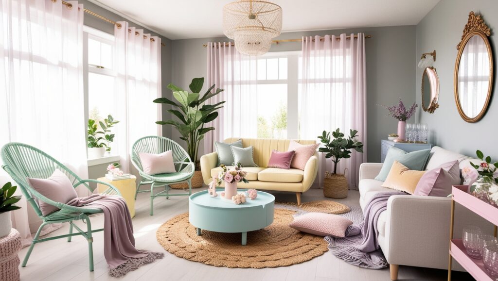 decorated sunroom