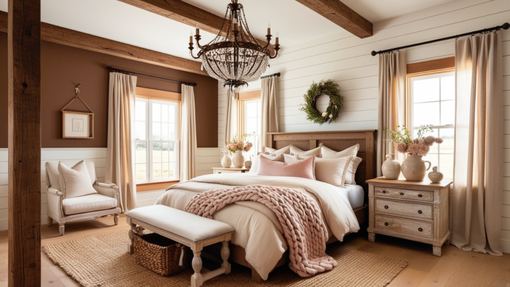 cozy farmhouse bedroom