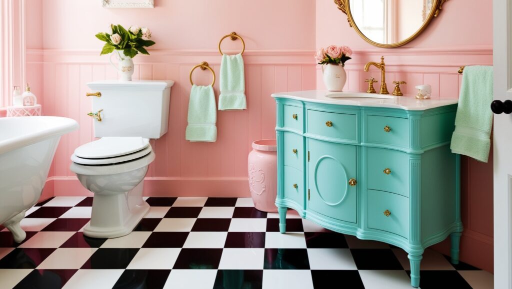 beautiful vintage bathroom