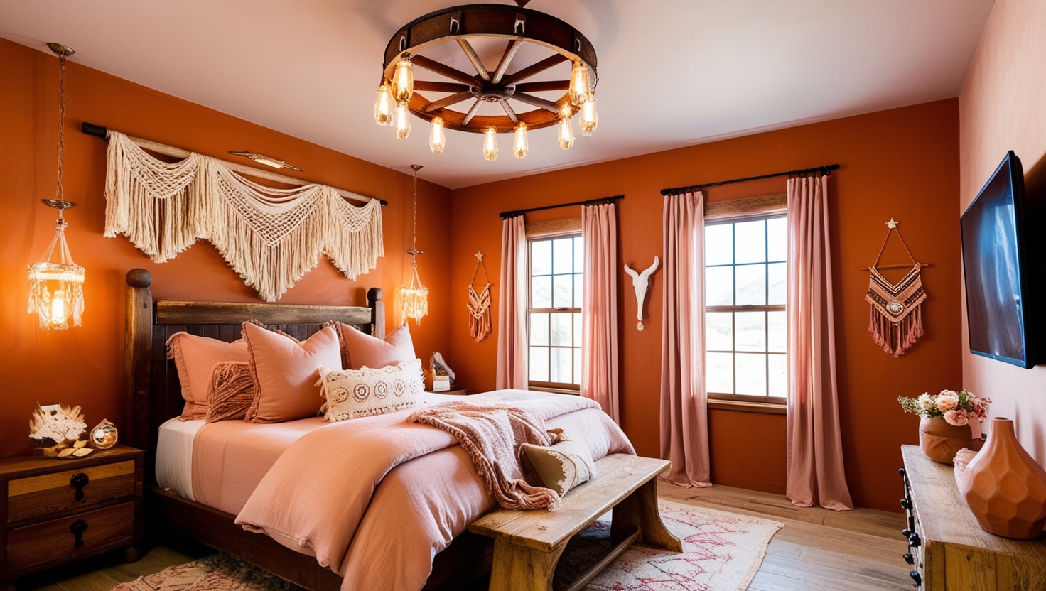charming western bedroom